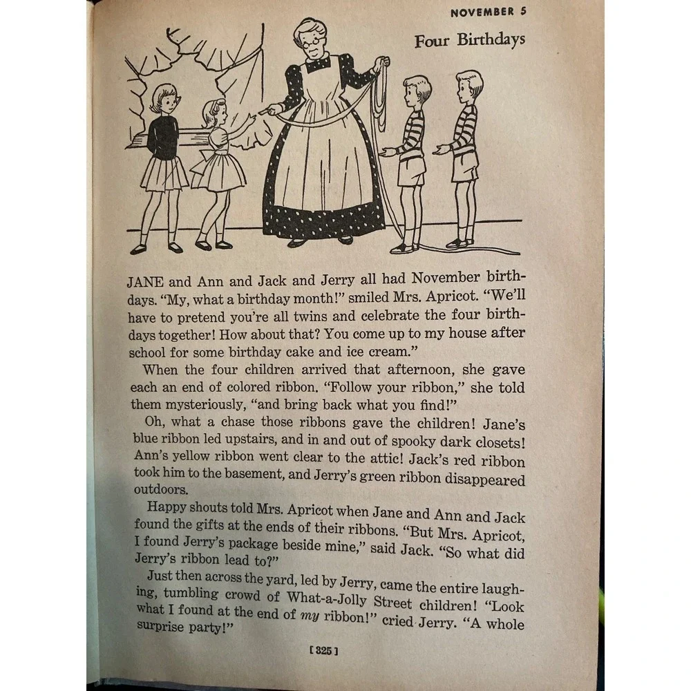 1955 Vintage 365 Bedtime Stories Whitman Publishing Nan Gilbert Jill Elgin Book